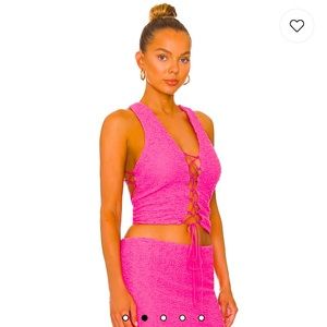 NWT H:OURS Raine Top - Pink size M